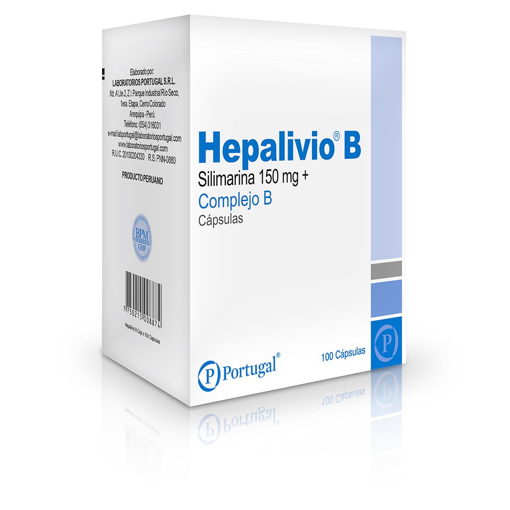 Hepalivio ( silimarina + complejo B)  100 cap.